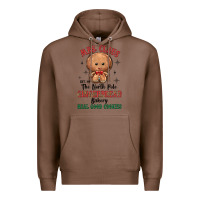 Chestnut mrs claus the north pole gingerbread bakery real g Premium Hoodie - MaliasSmallBusiness