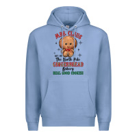 Colony Blue mrs claus the north pole gingerbread bakery real g Premium Hoodie - MaliasSmallBusiness
