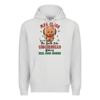 Dove Grey mrs claus the north pole gingerbread bakery real g Premium Hoodie - MaliasSmallBusiness