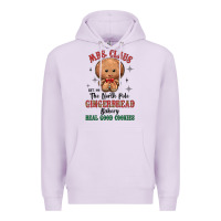 Lilac mrs claus the north pole gingerbread bakery real g Premium Hoodie - MaliasSmallBusiness