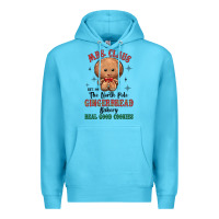 Ocean Blue mrs claus the north pole gingerbread bakery real g Premium Hoodie - MaliasSmallBusiness
