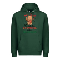 Sports Green mrs claus the north pole gingerbread bakery real g Premium Hoodie - MaliasSmallBusiness