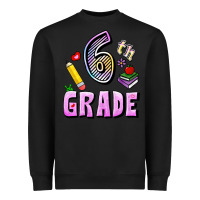 Black Sixth Grade Heavyweight Sweatshirt - RanaPortraitStore