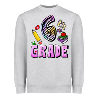 Heather Grey Sixth Grade Heavyweight Sweatshirt - RanaPortraitStore