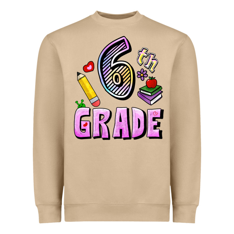 Sixth Grade Heavyweight Sweatshirt by RanaPortraitStore | Teevron