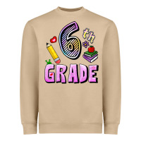 Mushroom Sixth Grade Heavyweight Sweatshirt - RanaPortraitStore