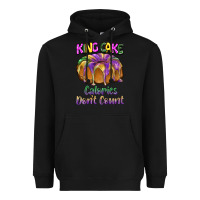 Black mardi gras king cage calories don't count Heavyweight Hoodie - BarkalooDesign