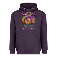 Plum mardi gras king cage calories don't count Heavyweight Hoodie - BarkalooDesign