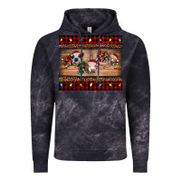 Cloud Black hohoho christmas cows Vintage Hoodie - RanaPortraitStore