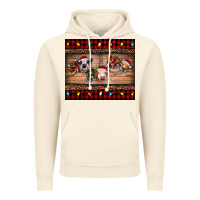 Vintage Artic hohoho christmas cows Vintage Hoodie - RanaPortraitStore