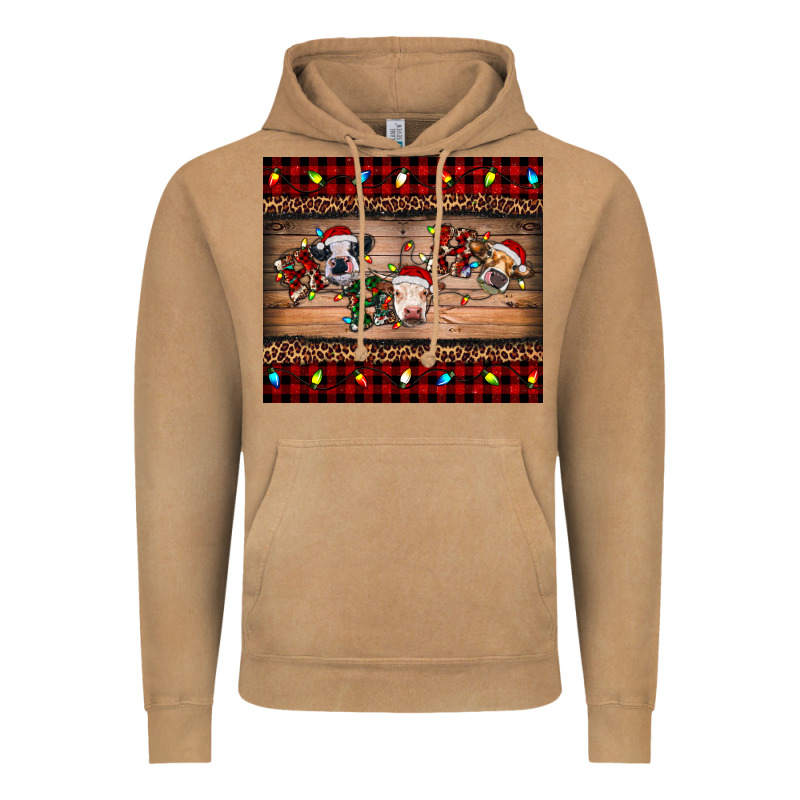 Hohoho Christmas Cows Vintage Hoodie by RanaPortraitStore | Teevron