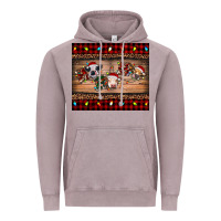 Vintage Zinc hohoho christmas cows Vintage Hoodie - RanaPortraitStore