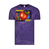 Cloud Purple teacher Vintage Tee - texasbilliewilder