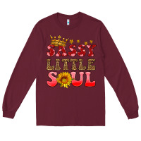 Burgundy sassy little soul Long Sleeve Tee - HRA Design Shop