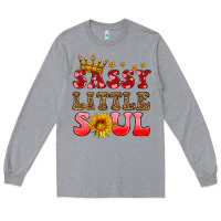 Heather Grey sassy little soul Long Sleeve Tee - HRA Design Shop