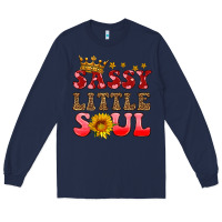 Navy sassy little soul Long Sleeve Tee - HRA Design Shop