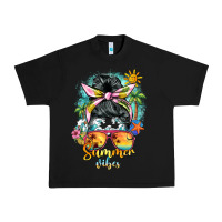 Black summer vibes messy bun Urban Heavy Tee - BarkalooDesign