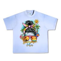 Grape Ice summer vibes messy bun Urban Heavy Tee - BarkalooDesign