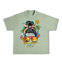 Oil Green summer vibes messy bun Urban Heavy Tee - BarkalooDesign