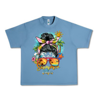 Summer Vibes Messy Bun Urban Heavy Tee | Teevron