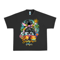 Pigment Black summer vibes messy bun Urban Heavy Tee - BarkalooDesign