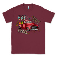 Burgundy eat fresh buy local Classic Tee - CowhideDigitalArt