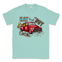 Seafoam eat fresh buy local Classic Tee - CowhideDigitalArt