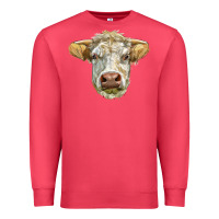 Cardinal Charolais bull face Premium Sweatshirt - LillyAllenDesigns