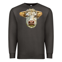 Smoke Charolais bull face Premium Sweatshirt - LillyAllenDesigns
