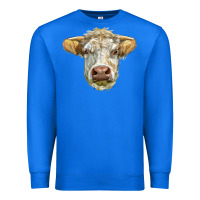 True Royal Charolais bull face Premium Sweatshirt - LillyAllenDesigns