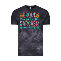 Cloud Black proud member of the sarcasm appreciation club Vintage Tee - Zillion Design Studio