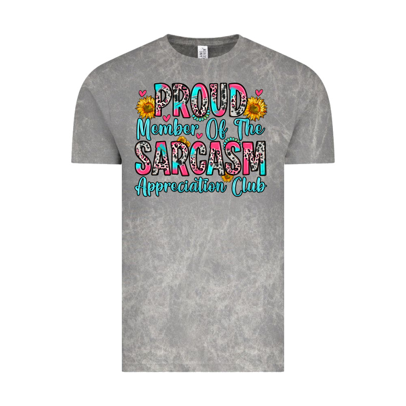Proud Member Of The Sarcasm Appreciation Club Vintage Tee by Zillion Design Studio | Teevron