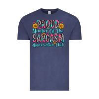 Vintage Denim proud member of the sarcasm appreciation club Vintage Tee - Zillion Design Studio