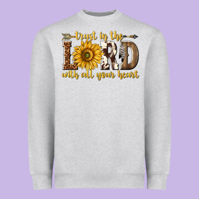 Trust In The Lord With All Your Heart Heavyweight Sweatshirt Designed By Texasbilliewilder
