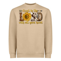 Mushroom Trust in the lord with all your heart Heavyweight Sweatshirt - texasbilliewilder