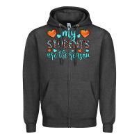 Charcoal Heather my students are the reason Zipper Hoodie - JahusDesignShop