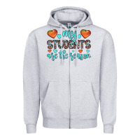 Heather Grey my students are the reason Zipper Hoodie - JahusDesignShop