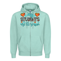 Seafoam my students are the reason Zipper Hoodie - JahusDesignShop