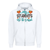 White my students are the reason Zipper Hoodie - JahusDesignShop