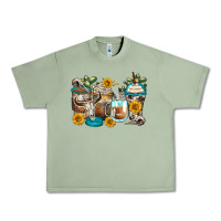 Oil Green bull skull coffee cups Urban Heavy Tee - Zillion Design Studio