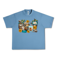 Pebble Blue bull skull coffee cups Urban Heavy Tee - Zillion Design Studio