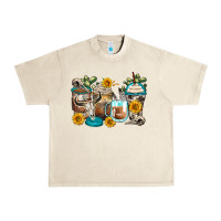 Sandshell bull skull coffee cups Urban Heavy Tee - Zillion Design Studio
