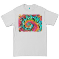 Dove Grey tie dye leopard cowhide glitter background Premium Tee - Artiststas