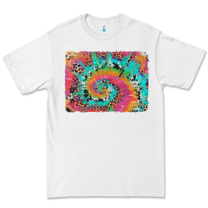 Tie Dye Leopard Cowhide Glitter Background Premium Tee by Artiststas | Teevron
