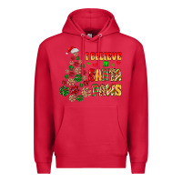 Cardinal i believe in santa paws Premium Hoodie - MaliasSmallBusiness