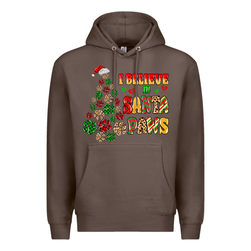 I Believe In Santa Paws Premium Hoodie by MaliasSmallBusiness | Teevron