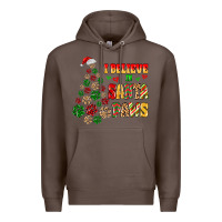 Coffee i believe in santa paws Premium Hoodie - MaliasSmallBusiness