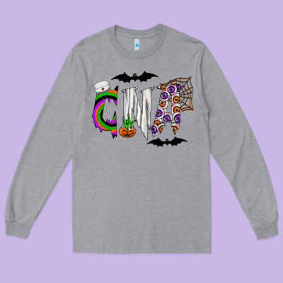 Halloween Cna Long Sleeve Tee Designed By Cowhidedigitalart