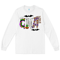 White Halloween CNA Long Sleeve Tee - CowhideDigitalArt