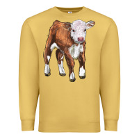 Antique Gold hereford calf Premium Sweatshirt - LillyAllenDesigns